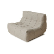 Fauteuil de jardin en tissu oléfine beige crème 105x75cm Naturelle - HKLIVING