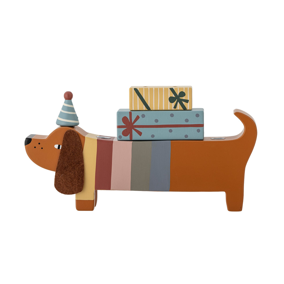 Décoration d'anniversaire en bois multicolore Charlie - Bloomingville Mini - The Cool Republic
