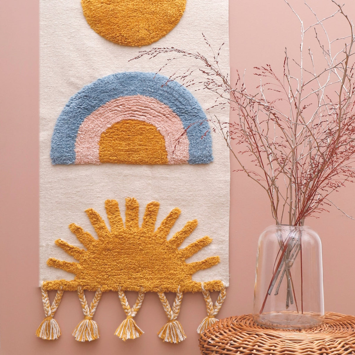 Décoration murale en coton Sunshine - Nattiot - The Cool Republic