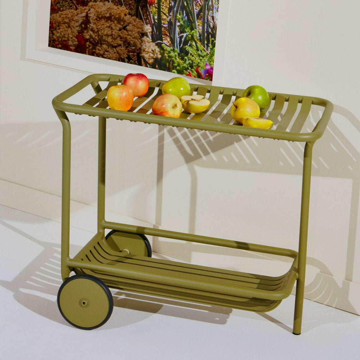Desserte de jardin vert bouteille finition mate Week end - Petite friture - The Cool Republic