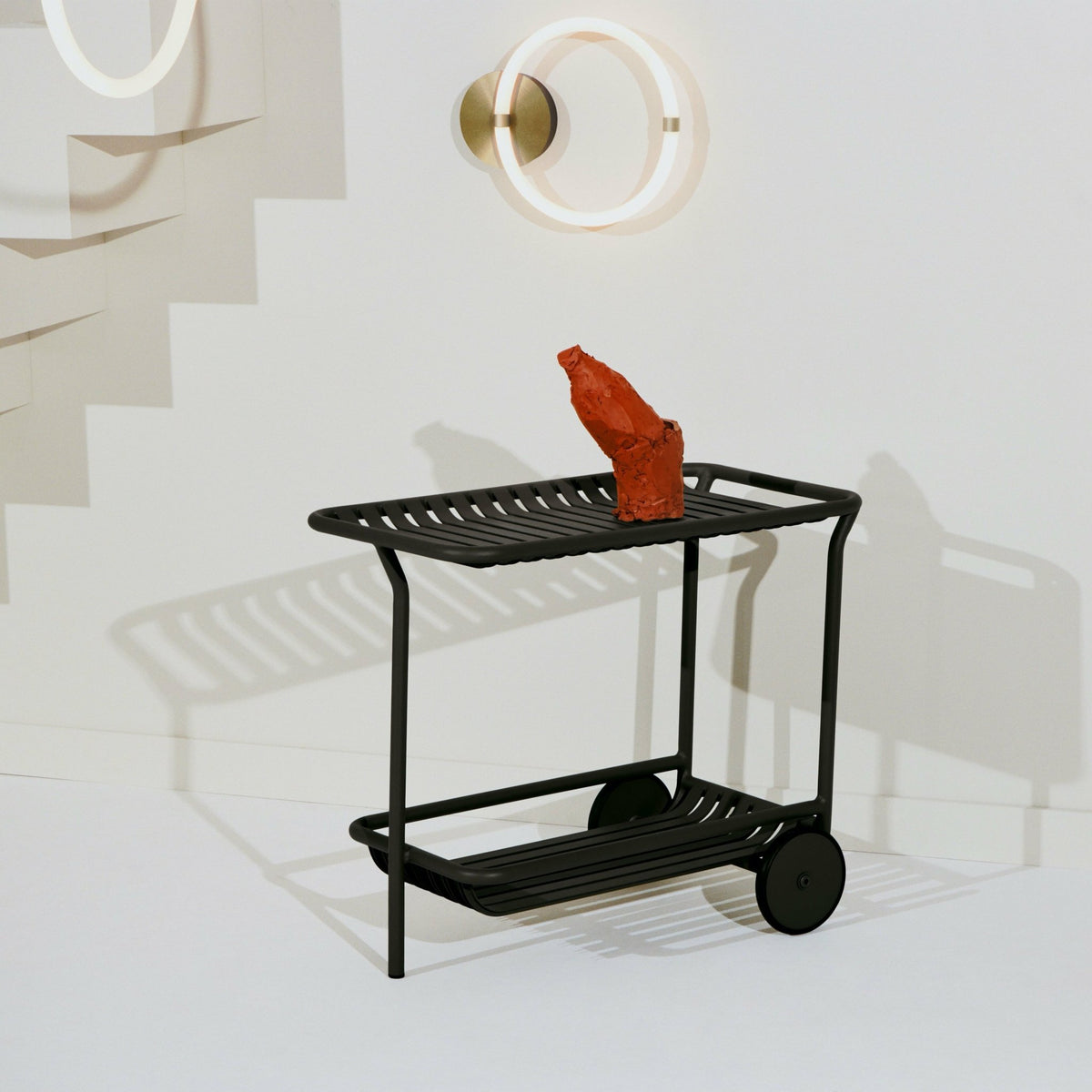 Desserte de jardin vert bouteille finition mate Week end - Petite friture - The Cool Republic