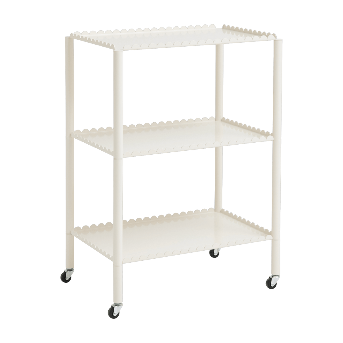 Desserte en acier blanc 63 x 44 x 87,5 cm Arcs - HAY - The Cool Republic