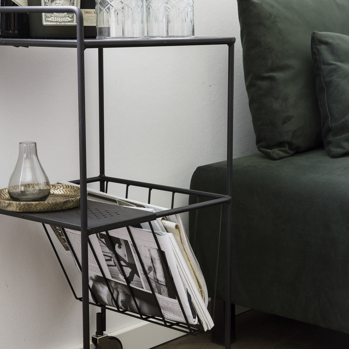 Desserte en acier noir mat Use - House Doctor - The Cool Republic