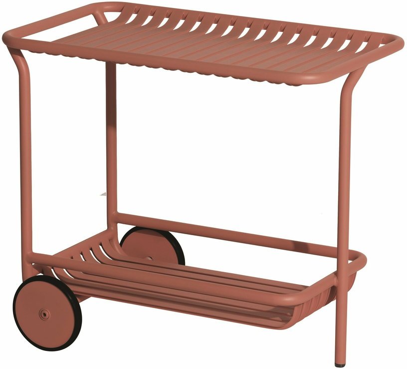 Desserte en aluminium terracotta Week - End - Petite Friture - The Cool Republic