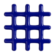 Dessous de plat en céramique bleu 19 cm Grille - &Klevering - The Cool Republic