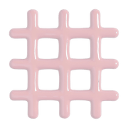 Dessous de plat en céramique rose 19 cm Grille - &Klevering - The Cool Republic