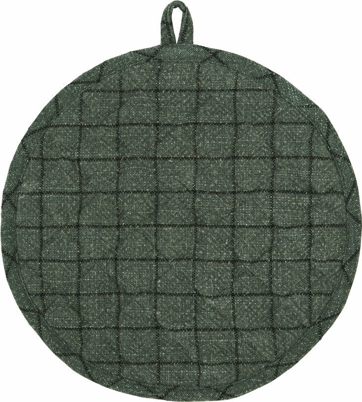 Dessous de plat matelassé vert à carreaux - Madam Stoltz - The Cool Republic