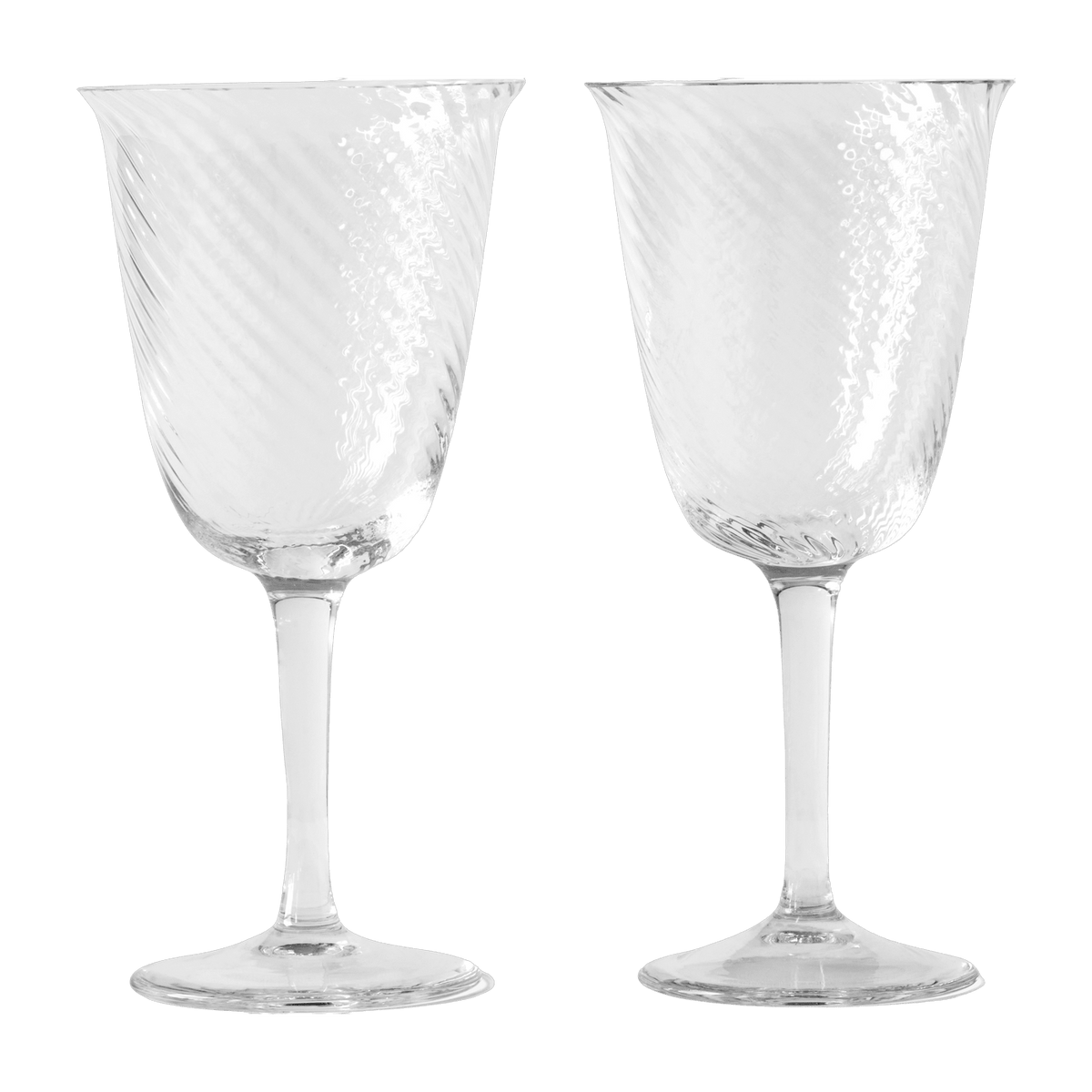 Deux grands verres à pied en verre soufflé Collect SC80 - &tradition - The Cool Republic