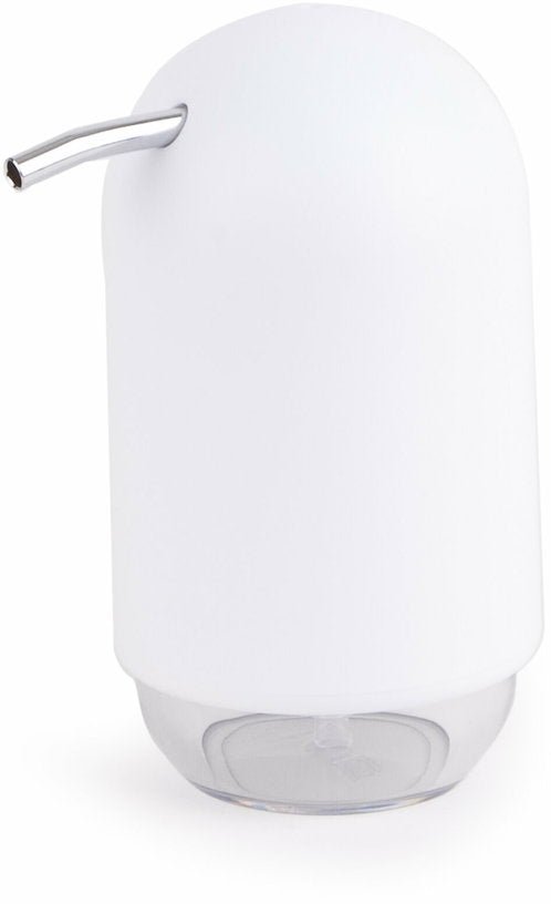 Distributeur à savon en plastique moulé blanc 236 mL Touch - Umbra - The Cool Republic