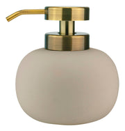 Distributeur de savon en céramique sable H13 cm Lotus - Mette Ditmer - The Cool Republic