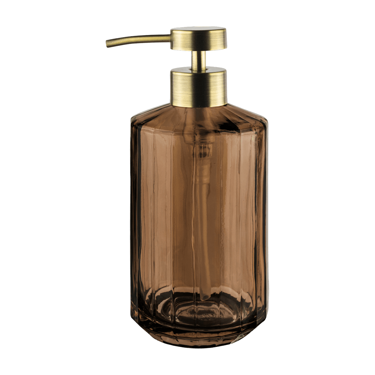 Distributeur de savon en verre marron 18 cm Vision - Mette Ditmer - The Cool Republic