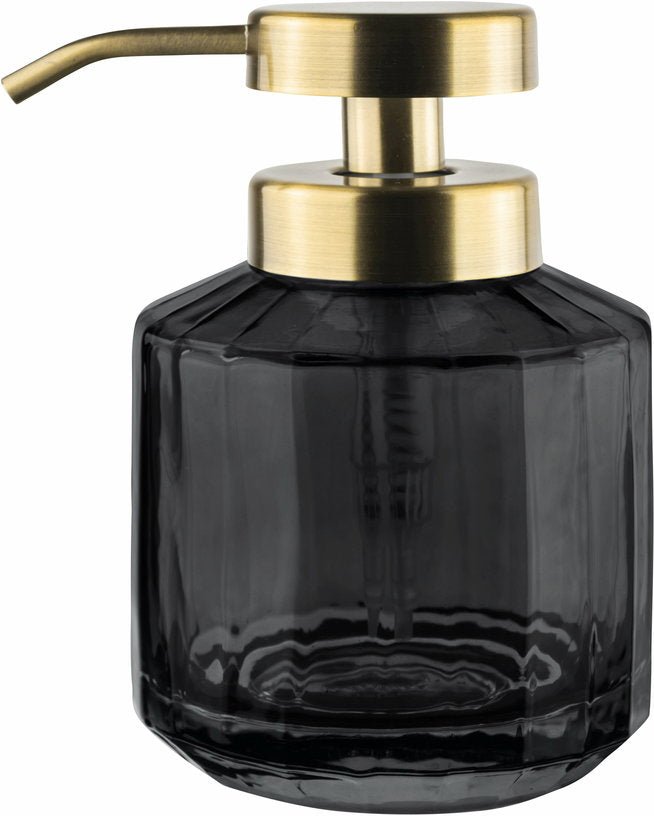 Distributeur de savon en verre noir 14 cm Vision - Mette Ditmer - The Cool Republic