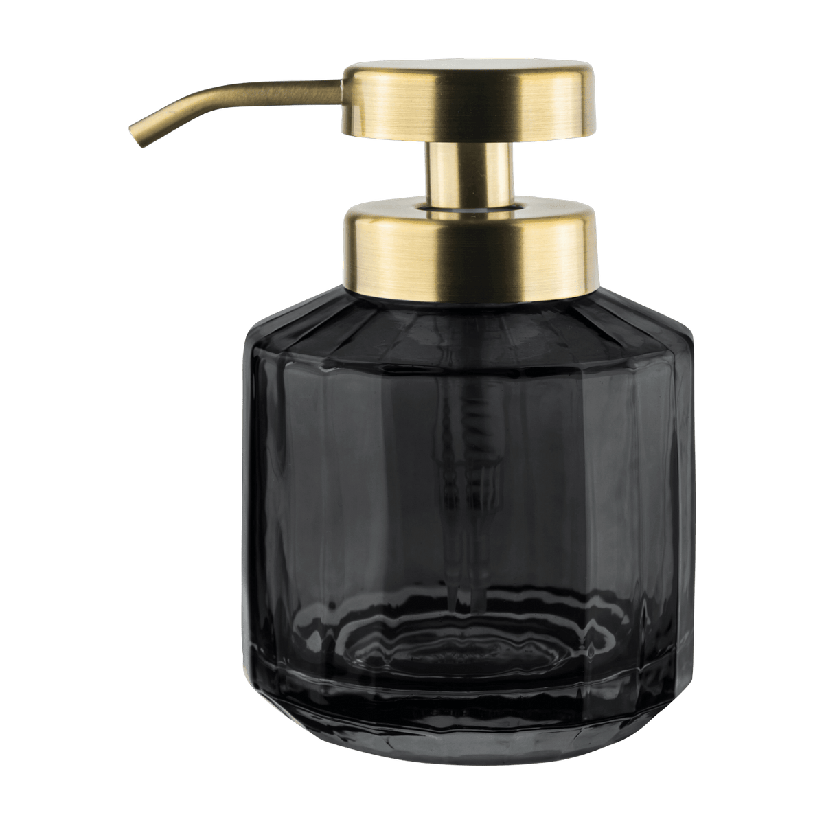 Distributeur de savon en verre noir 14 cm Vision - Mette Ditmer - The Cool Republic