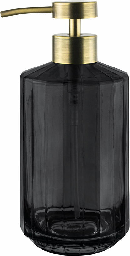 Distributeur de savon en verre noir 18 cm Vision - Mette Ditmer - The Cool Republic