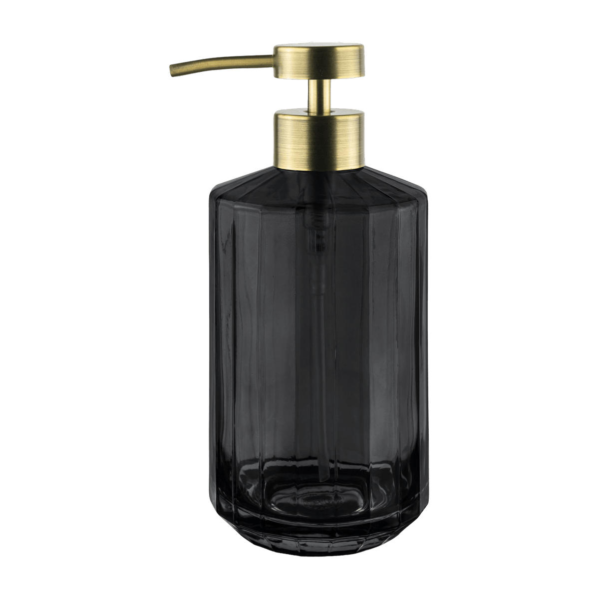 Distributeur de savon en verre noir 18 cm Vision - Mette Ditmer - The Cool Republic