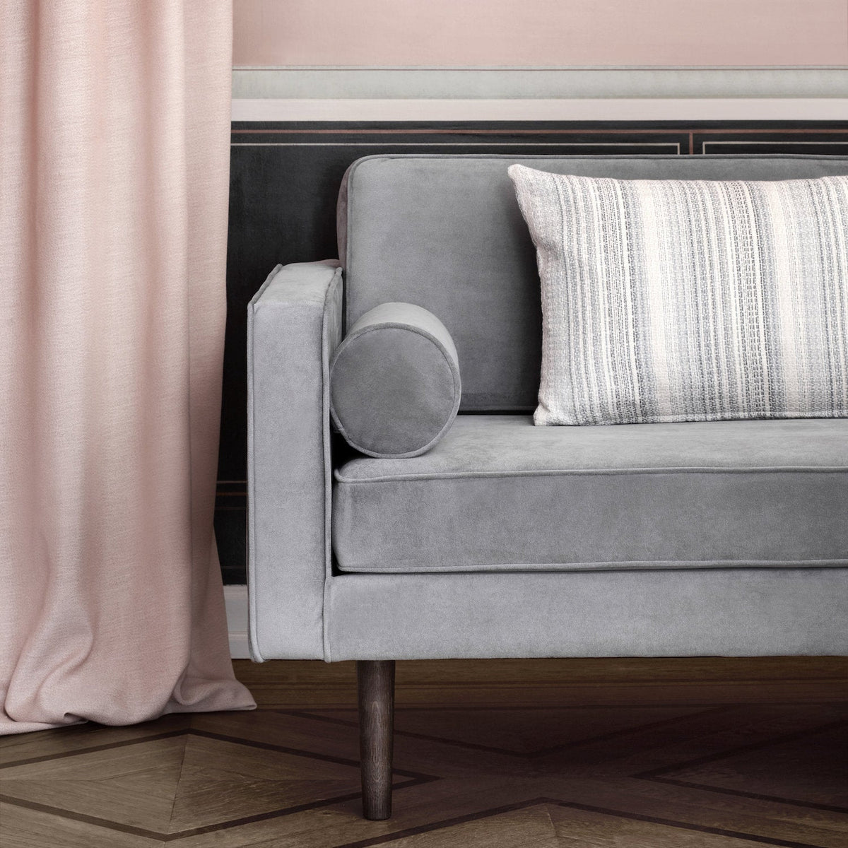 Divan en velours gris Wind - Broste Copenhagen - The Cool Republic