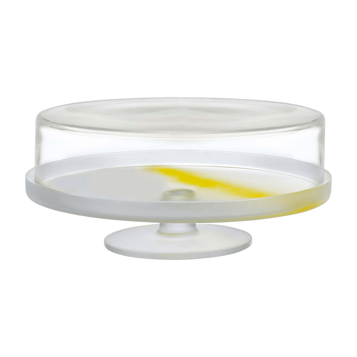 Dôme à gâteaux transparent base jaune Pigmento - Nude Glass - The Cool Republic