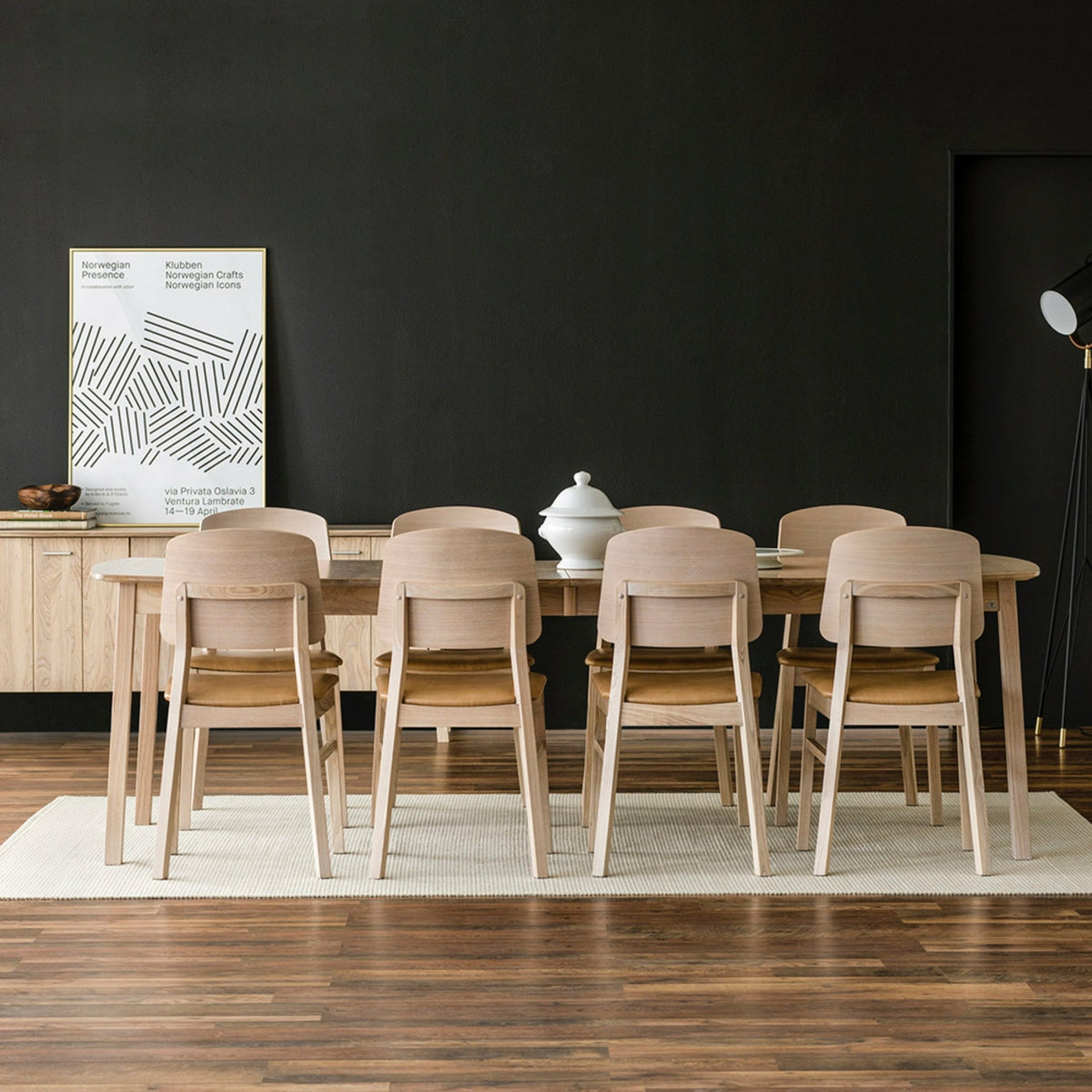 Dossier de chaise en cuir reconstitué camel Verona - Hans K - The Cool Republic
