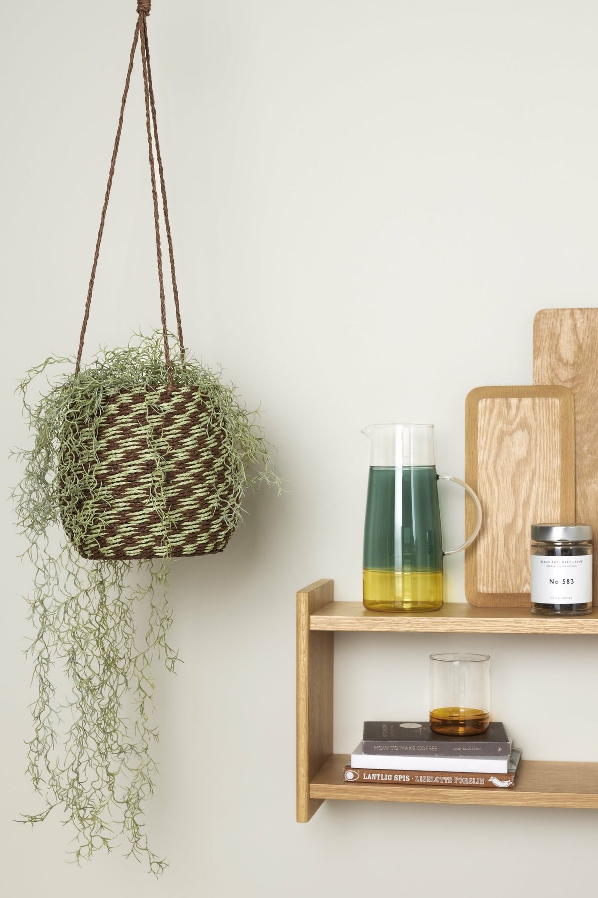 Double étagère 62cm en chêne - Hübsch - The Cool Republic