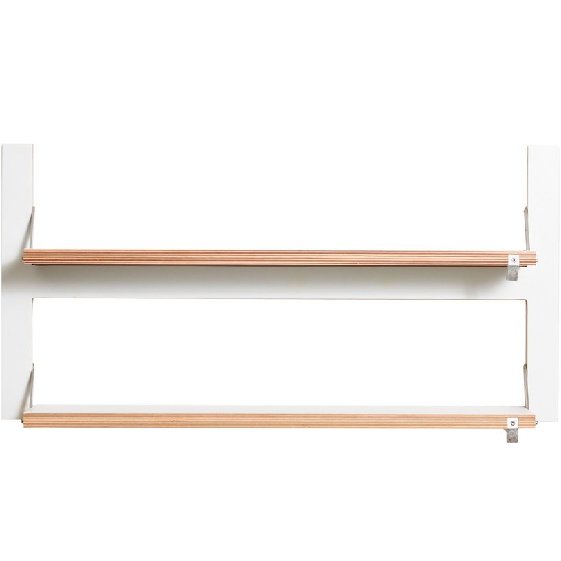 Double étagère modulable blanche 80 x 40 cm Fläpps - Ambivalenz - The Cool Republic