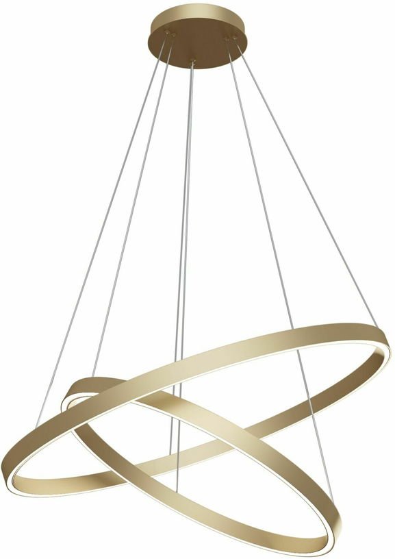 Double suspension en aluminium couleur laiton Rim - Maytoni - The Cool Republic