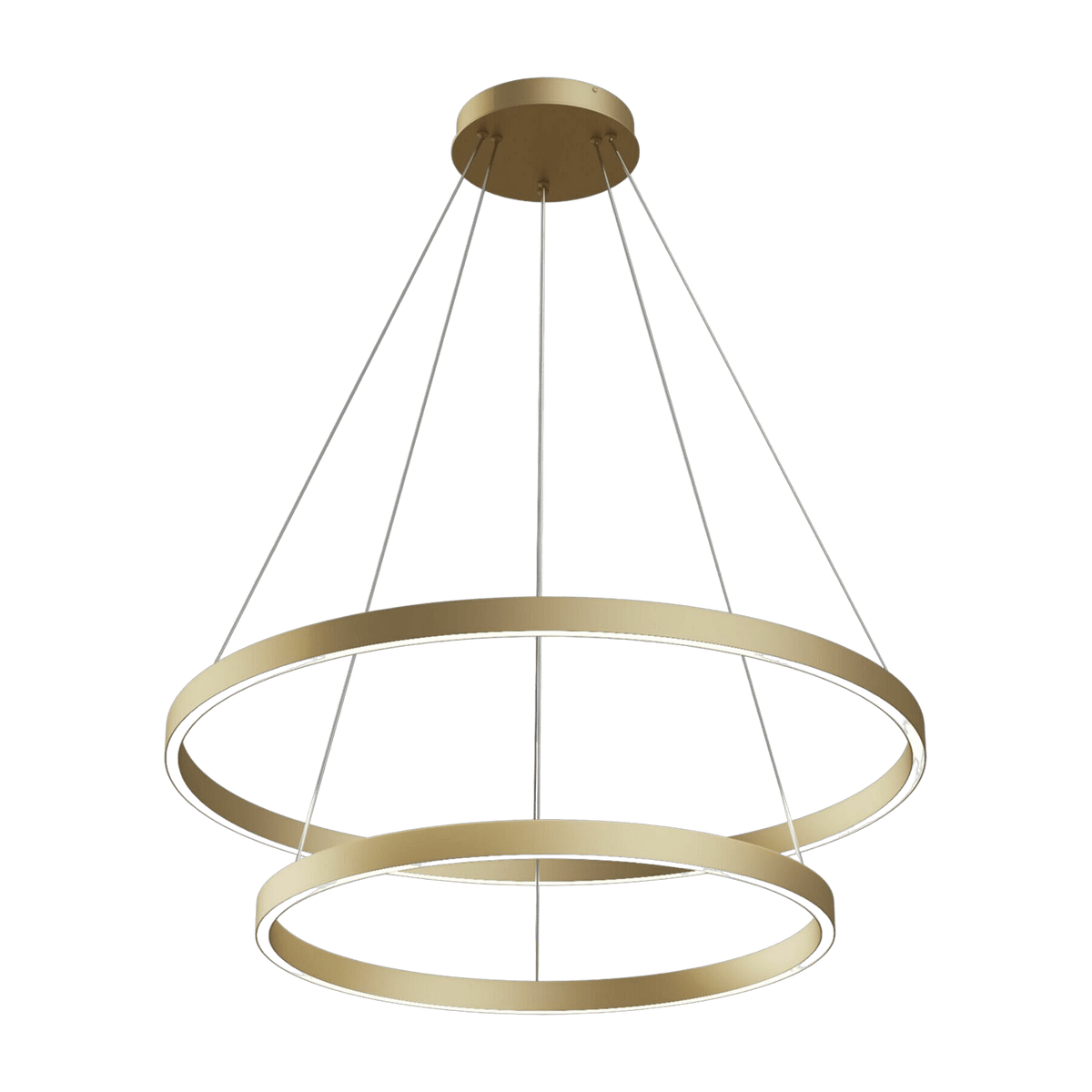 Double suspension en aluminium couleur laiton Rim - Maytoni - The Cool Republic