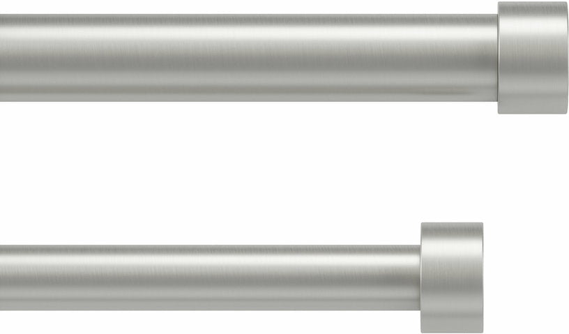 Double tringle à rideaux extensible en acier argentée 168 - 305 cm Cappa - Umbra - The Cool Republic
