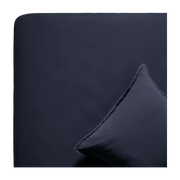 Drap Housse Bleu Encre 160 x 200 cm Lou - Madura - The Cool Republic