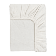 Drap housse en gaze de coton milk 140 x 200 cm - The Cool Republic - The Cool Republic