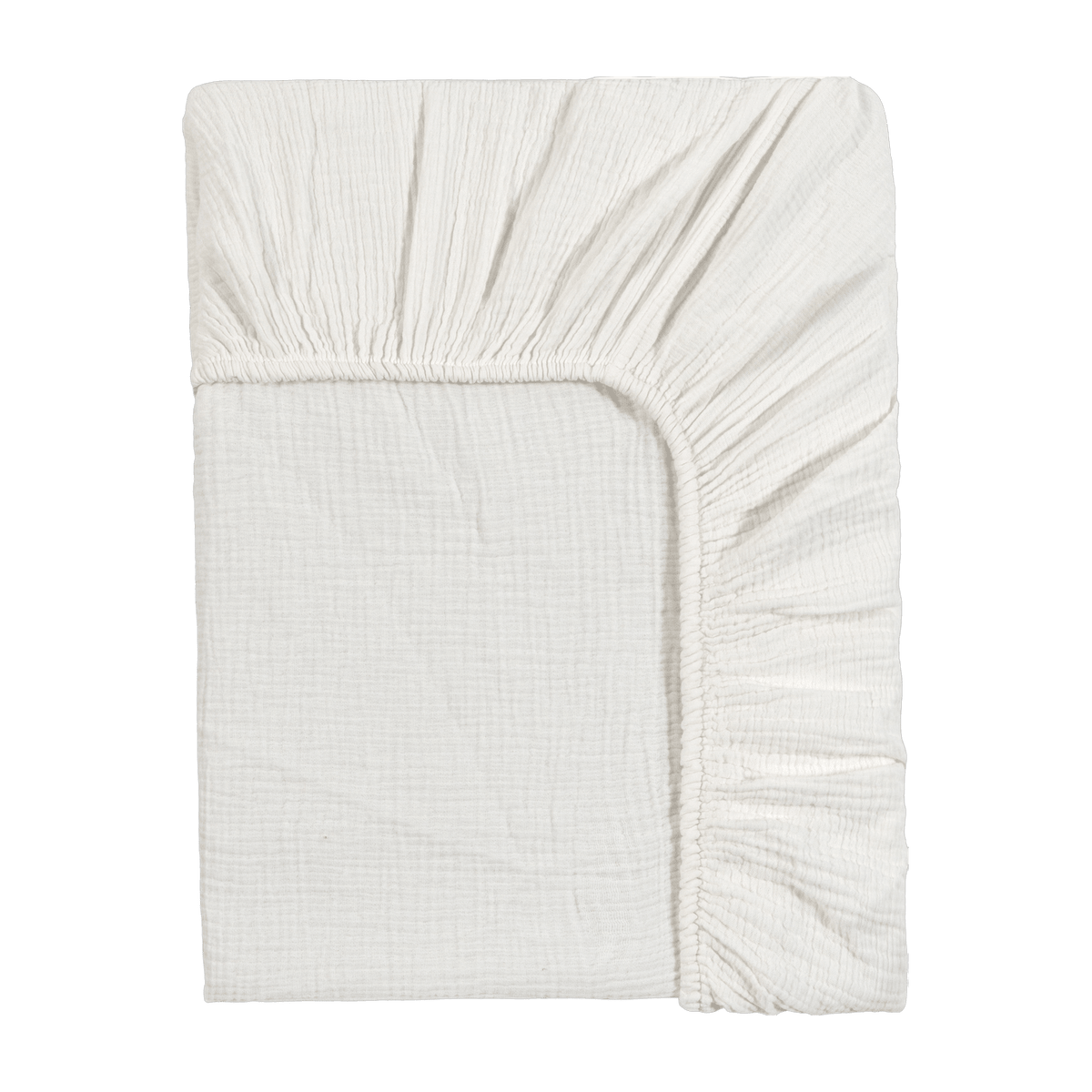 Drap housse en gaze de coton milk 140 x 200 cm - The Cool Republic - The Cool Republic