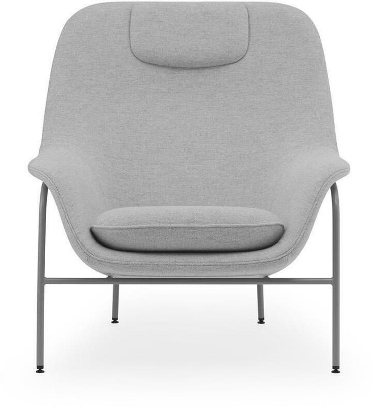 Drape Fauteuil de salon haut avec appui - tête Gris Acier - Normann Copenhagen - The Cool Republic