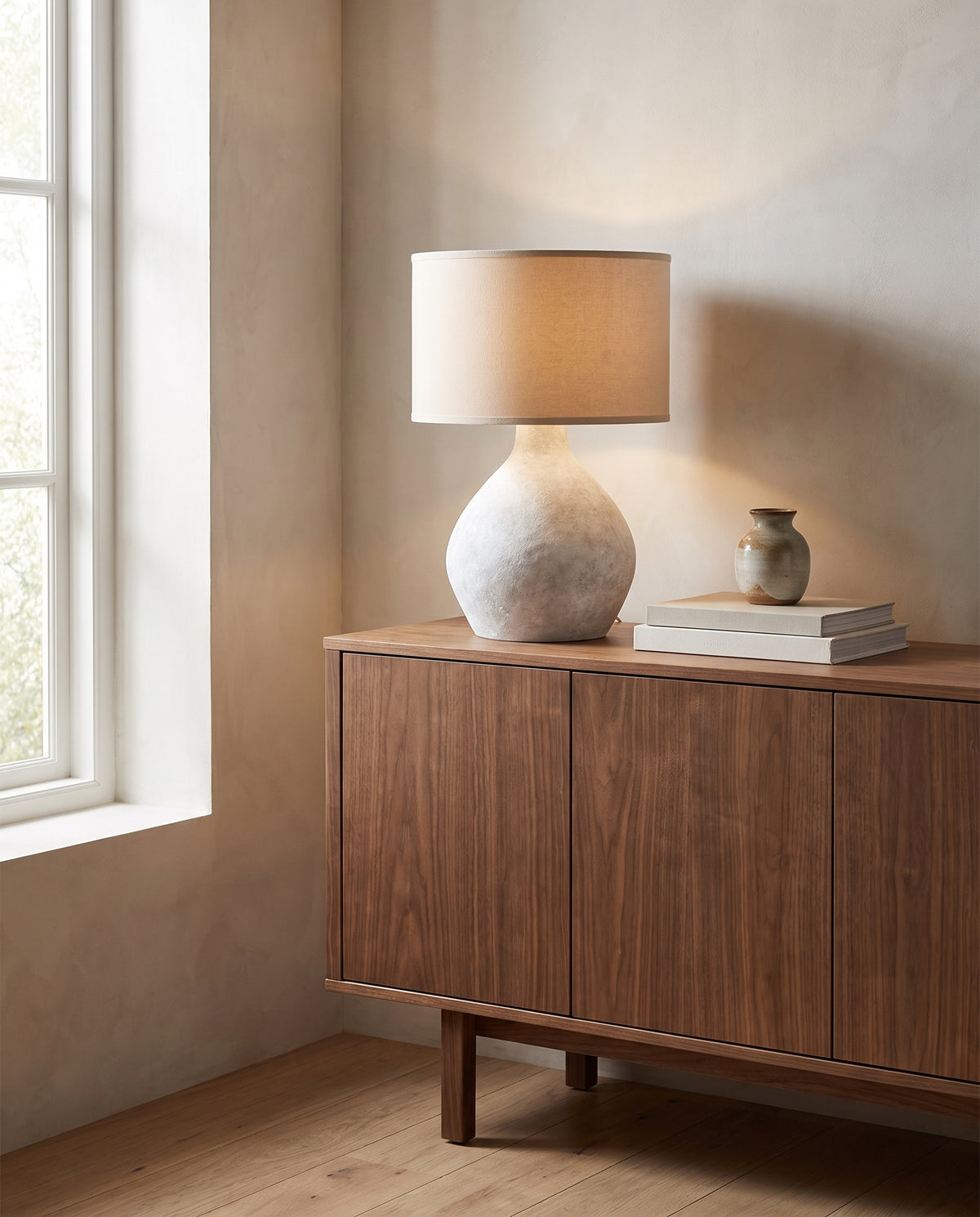 Ceramic Table Lamp Alabaster 45x68cm Zen - Troy Lighting en situation