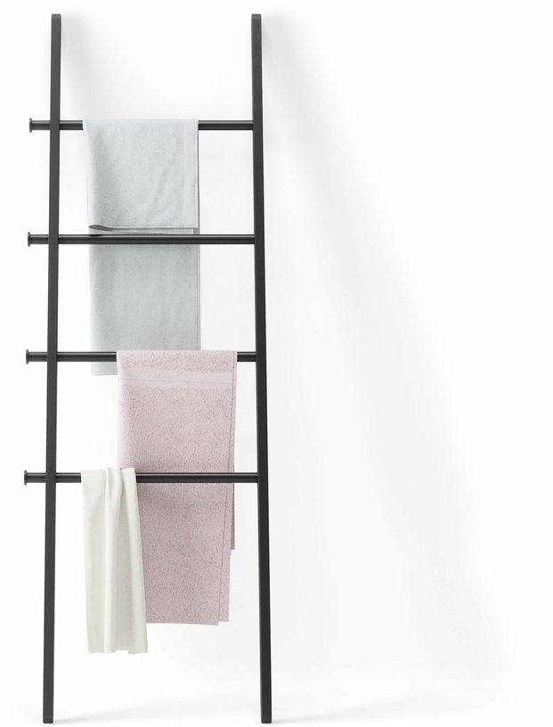 Echelle étendoir en frêne et acier noire Leana Ladder - Umbra - The Cool Republic