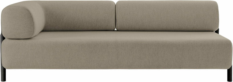 Élément angle gauche de canapé modulable beige Palo - Hem - The Cool Republic