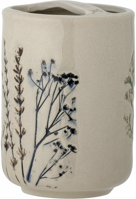 Ensemble distributeur de savon Bea Nature Grès - Bloomingville - The Cool Republic