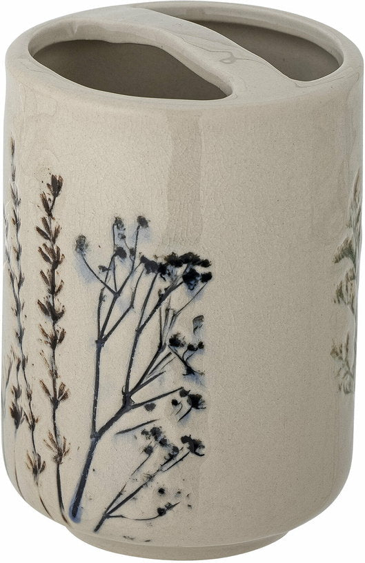 Ensemble distributeur de savon Bea Nature Grès - Bloomingville - The Cool Republic