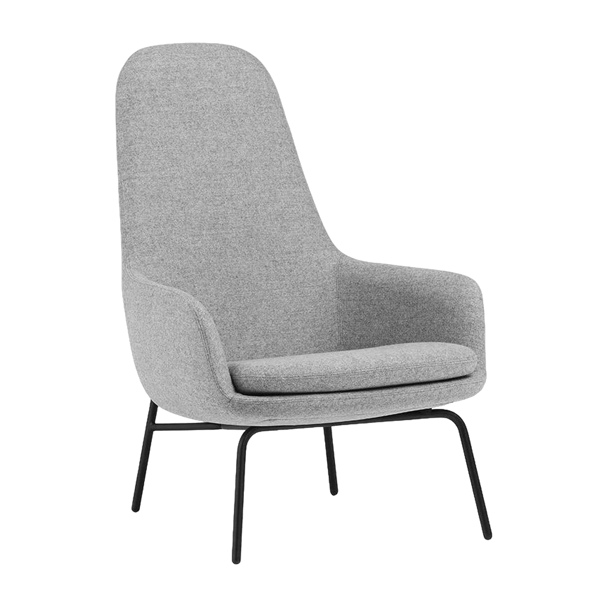 Era Lounge Chair High Black Steel - Normann Copenhagen - The Cool Republic