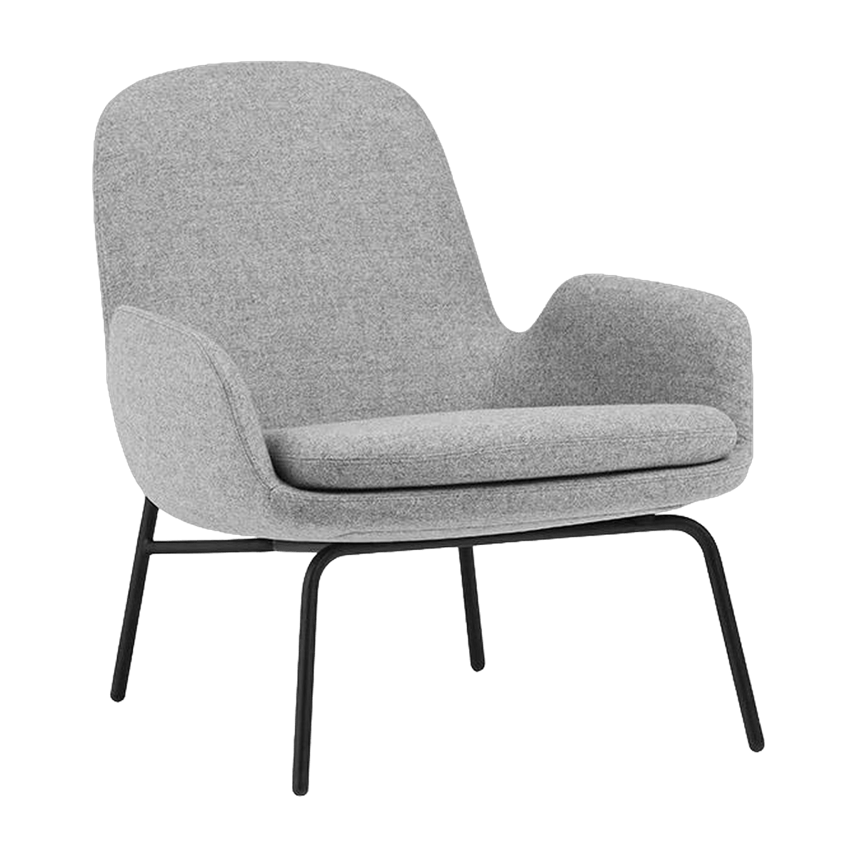 Era Lounge Chair Low Black Steel - Normann Copenhagen - The Cool Republic