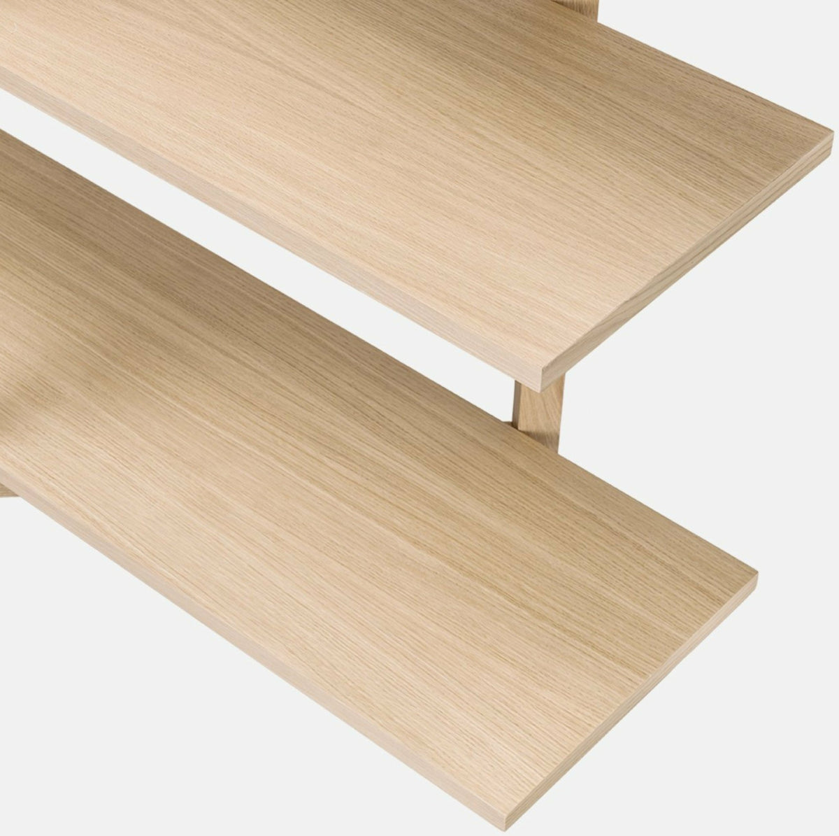 Etagère à 2 rayonnages en chêne Zig Zag - Hem - The Cool Republic