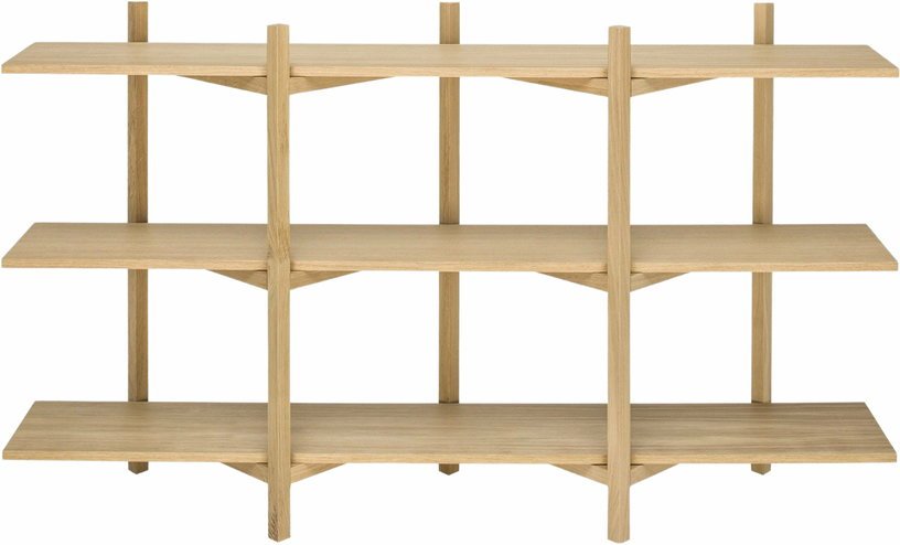 Etagère à 3 rayonnages en chêne Zig Zag - Hem - The Cool Republic
