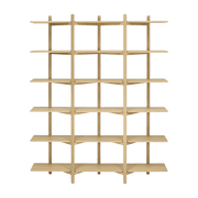 Etagère à 6 rayonnages en chêne Zig Zag - Hem - The Cool Republic