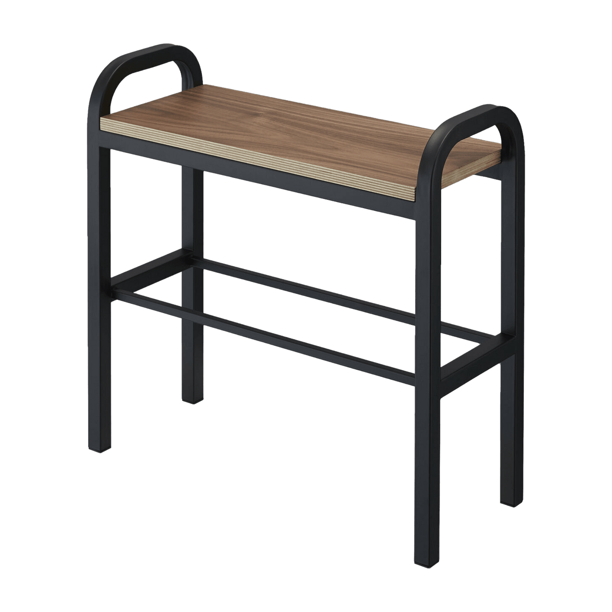 Etagère à chaussures en bois contreplaqué et acier noir Tower - Yamazaki - The Cool Republic