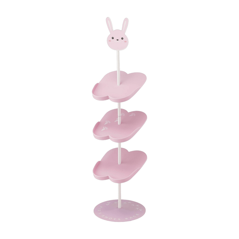 Etagère à chaussures pour enfants en acier rose - Yamazaki - The Cool Republic