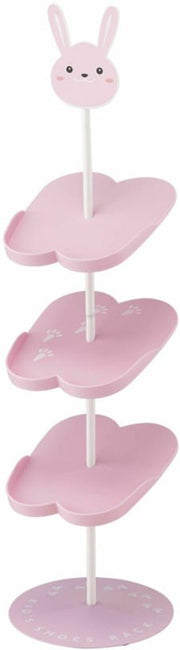 Etagère à chaussures pour enfants en acier rose - Yamazaki - The Cool Republic