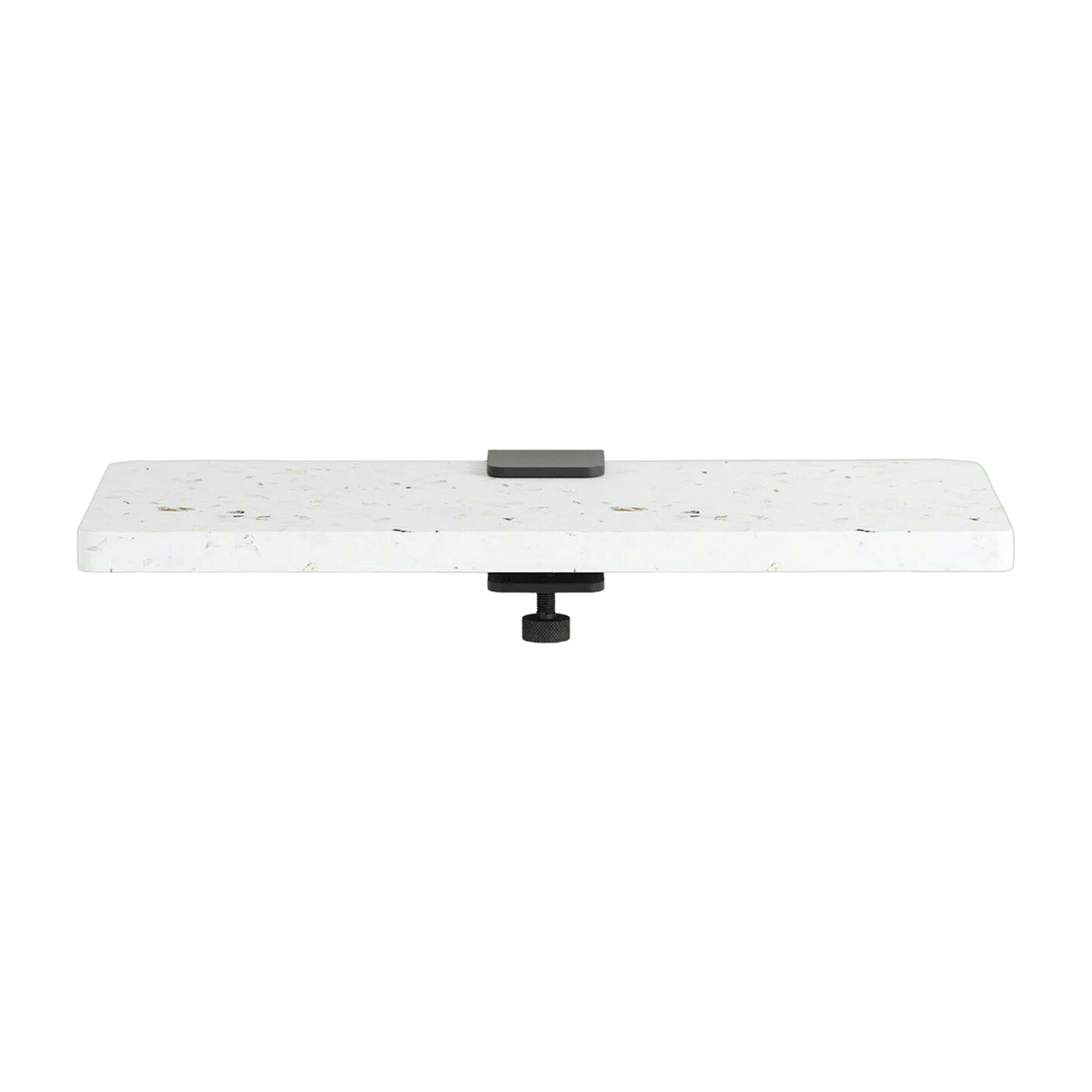 Étagère blanche en plastique recyclé 45 cm et 1 accroche noir graphite - TIPTOE - The Cool Republic
