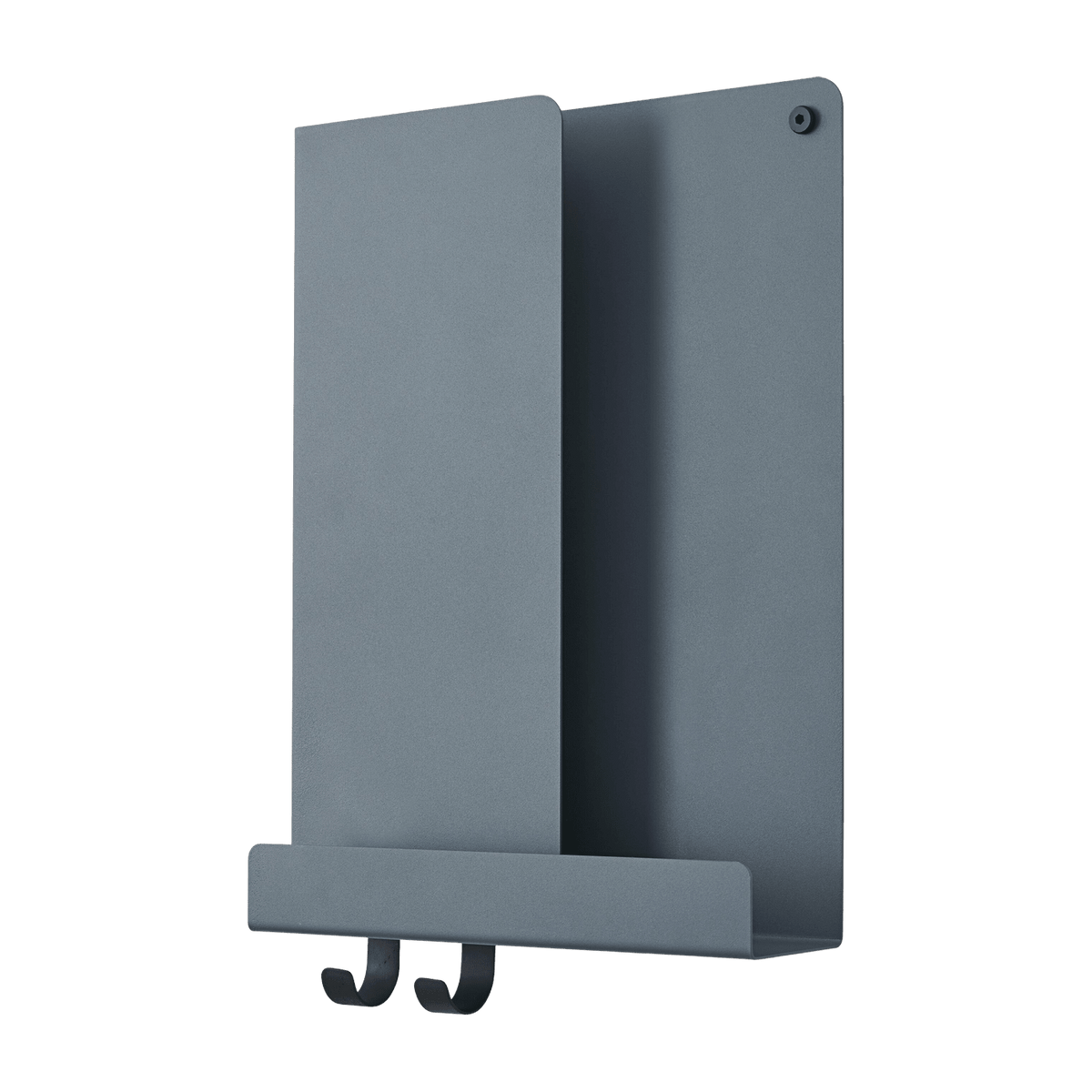 Etagère bleu gris en métal 29,5 cm Folded - Muuto - The Cool Republic