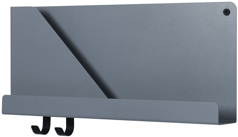 Étagère bleu gris en métal 51 cm Folded - Muuto - The Cool Republic