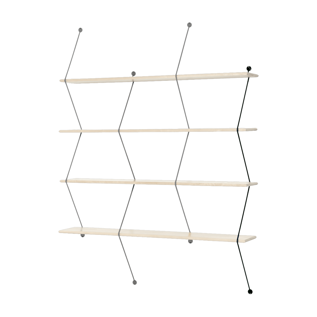 Etagère Climb en bouleau 120 cm Noir - La Chance - The Cool Republic