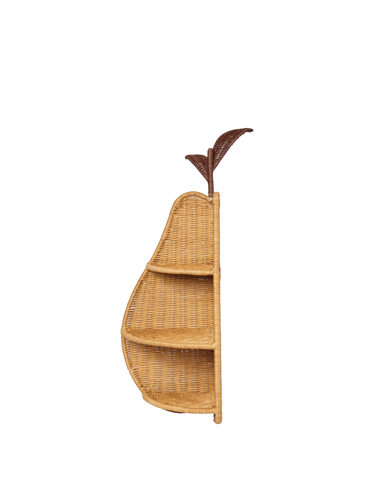 Etagère d'angle poire en rotin tressé naturel 24,5 x 68 cm Pear - Ferm Living - The Cool Republic
