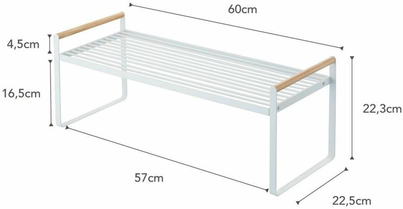 Etagère de rangement de cuisine en acier blanche - Yamazaki - The Cool Republic